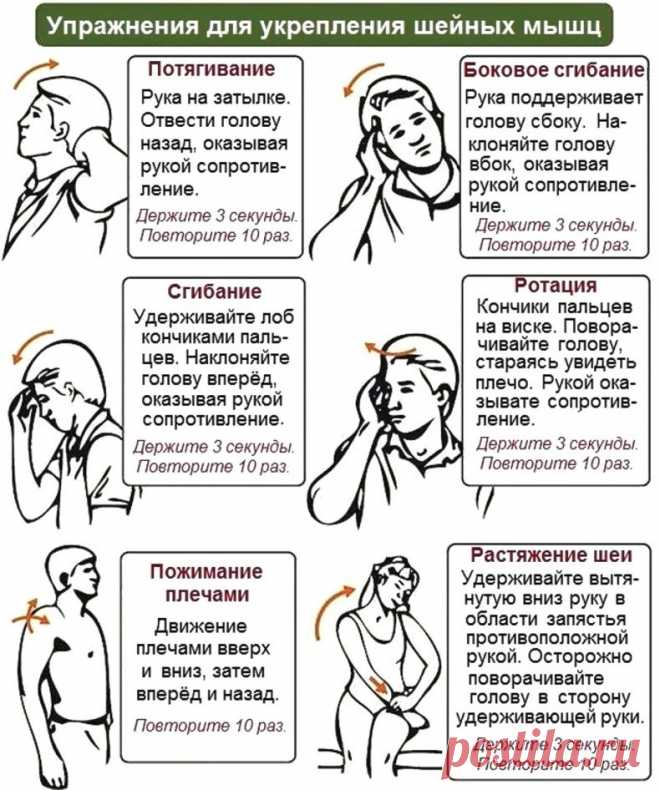 УПРАЖНЕНИЯ ПРОТИВ ГОЛОВОКРУЖЕНИЙ ПРИ ШЕЙНОМ ОСТЕОХОНДРОЗЕ