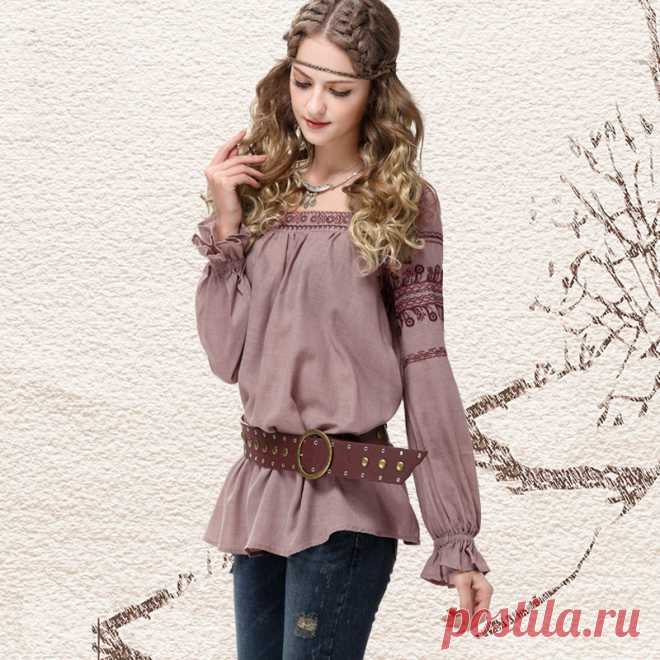 blouse sweater Picture - More Detailed Picture about 2015 Spring New Yuzi Vintage Ethnic Loose Cotton Women Blouse A Line Long Butterfly Sleeve Woman Blouses B9516 blusas femininas Picture in Blouses & Shirts from Yuzi Official Flagship Store | Aliexpress.com | Alibaba Group