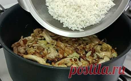 Рис вкуснее плова по марокканскому рецепту. Секрет приготовления в бульоне, а потом соединяем с начинкой