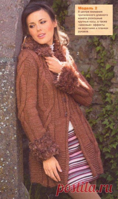 цитата НАТАНИЙКА : удлиненный жакет с косами и "меховым" воротником и манжетами (18:53 01-10-2014) [4933277/338666820] - kolomocha@mail.ru - Почта Mail.Ru