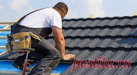 Укладка композитной черепицы