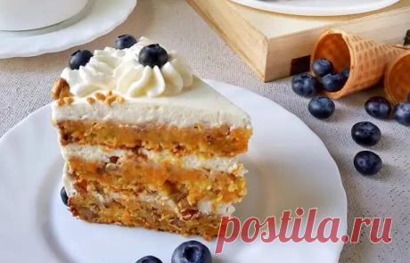 Бесподобный морковный торт со сметанным кремом - Вкусные рецепты - медиаплатформа МирТесен