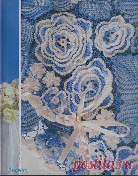 Летняя кофточка в технике ирландского кружева.