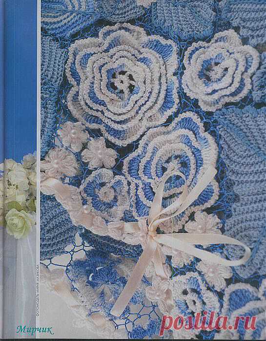 Летняя кофточка в технике ирландского кружева.