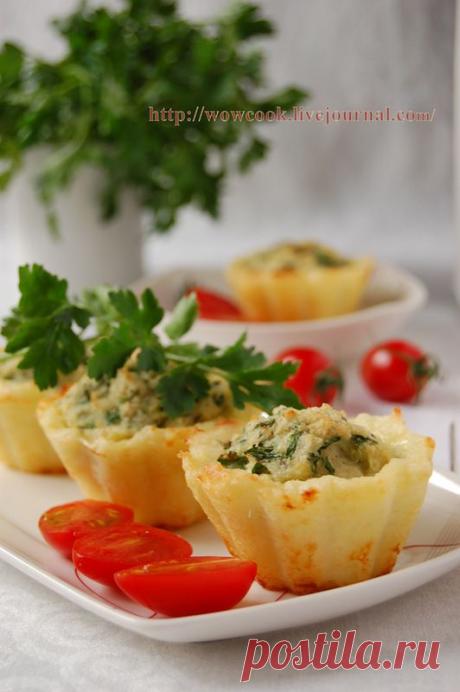 В будни и праздники - Запеченные картофельные гнезда с рыбными котлетками