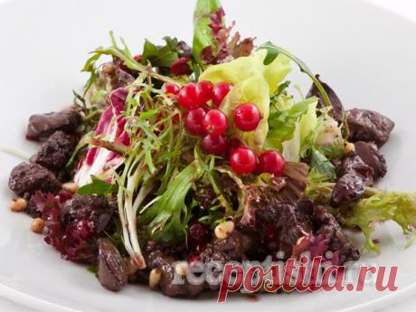 Салат из куриной печени в соусе Демиглас | Кулинарные рецепты с фото на Рецептыши.ру
