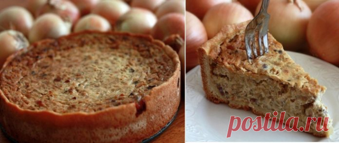 Немецкий луковый пирог (Zwiebelkuchen) - с первого кусочка полюбите навеки!