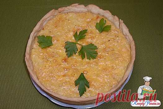 Луковый пирог с сыром