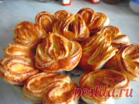 Плюшки с сахаром и корицей - Простые рецепты Овкусе.ру