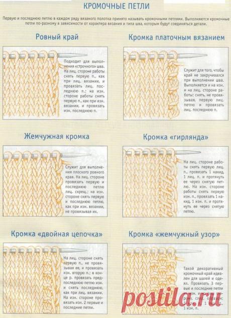 кромочные петли: ru_knitting