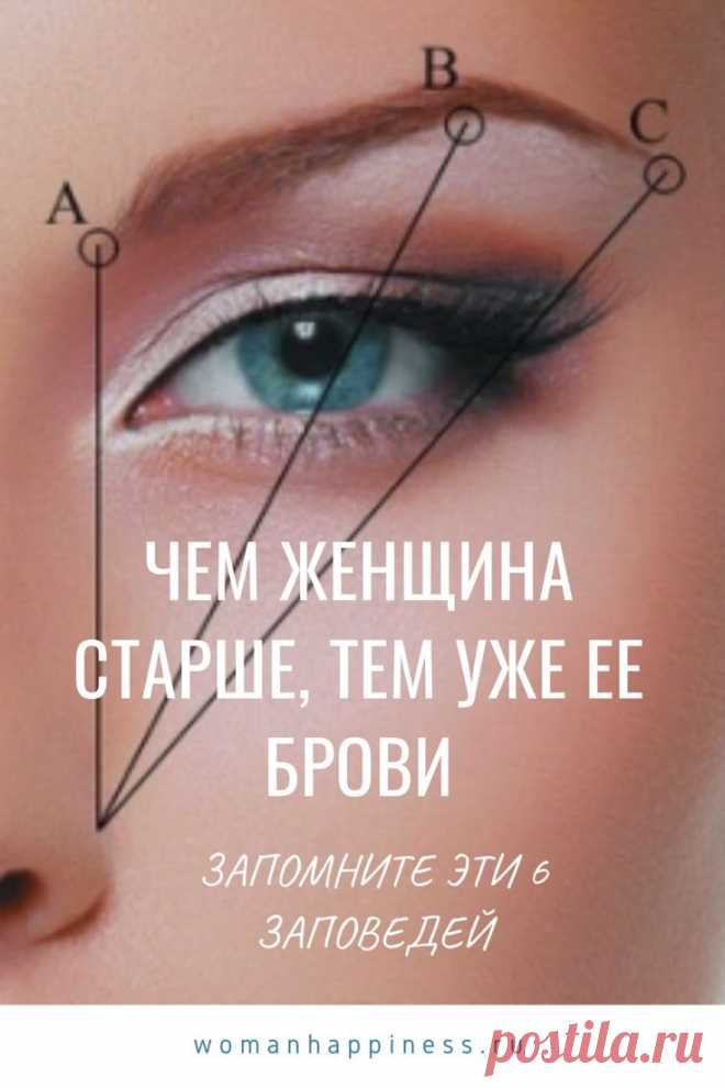Чем женщина старше, тем уже ее брови. Запомните эти 6 заповедей. Стилисты подчеркивают — стоит хотя бы раз правильно откорректировать форму бровей, чтобы понять, как сильно они могут изменить лицо к лучшему! Но подобрать свою форму бровей не так уж и просто — чтобы определиться с их изгибом и толщиной, нужно знать тип лица и особенности его черт. ➡️Кликайте на фото, чтобы прочитать статью полностью