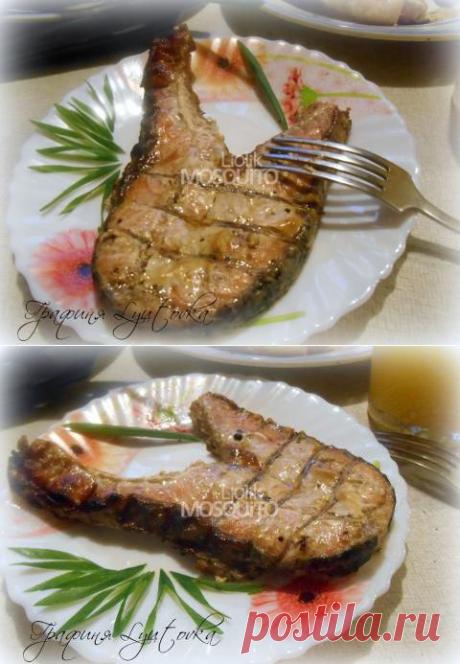 Стейк из семги на гриле | 4vkusa.ru