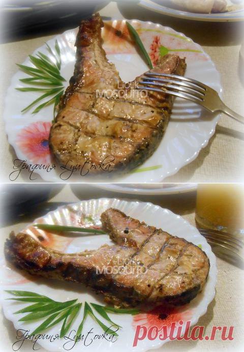 Стейк из семги на гриле | 4vkusa.ru