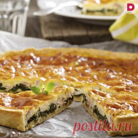 Пирог с сыром сулугуни и зеленым луком, рецепт приготовления