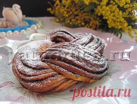 Эстонская булочка с какао .