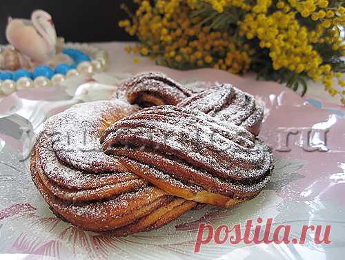 Эстонская булочка с какао .