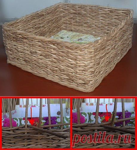 Плетеная коробочка + МК плетения ёлочкой.