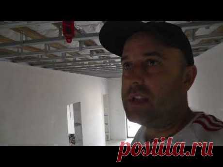 Монтаж гипсокартона на потолок. Все что нужно для качественной работы.