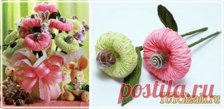 Оригинальный букет из папиросной бумаги своими руками + Фото » Дизайн &amp; Декор своими руками