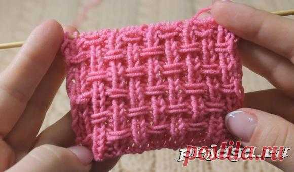 Узор с перетяжками спицами