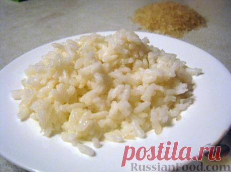 Рецепт: Приготовление отварного риса на RussianFood.com