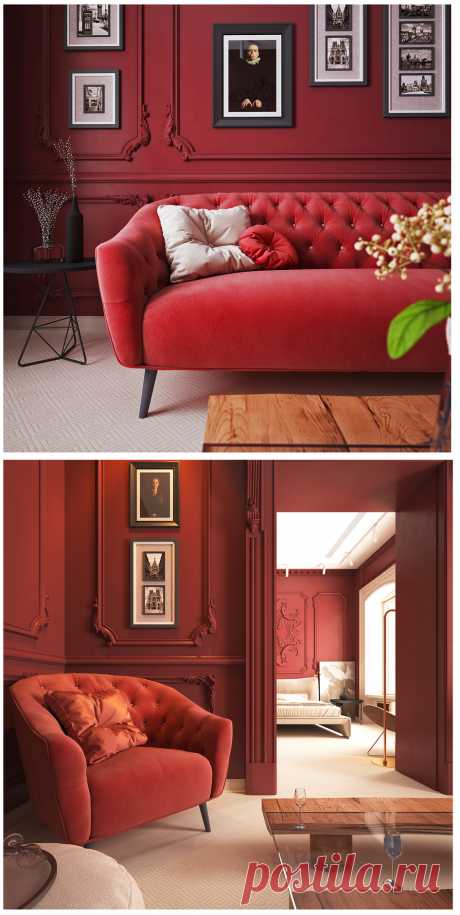 Bed room interior - Работа из галереи 3D Моделей