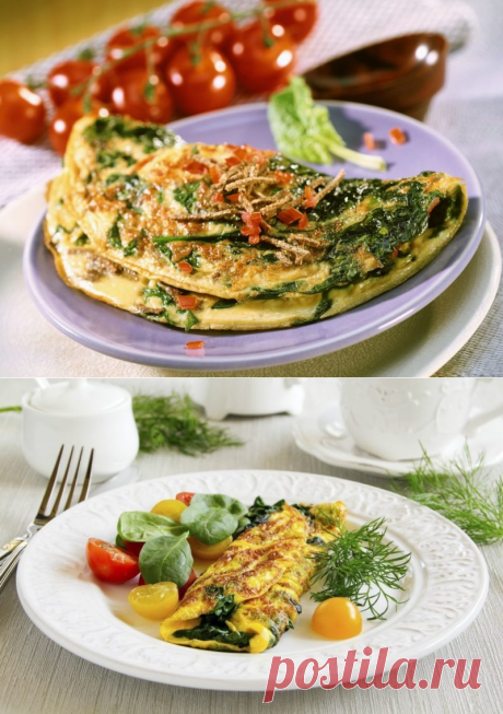 Омлет со шпинатом рецепты приготовления