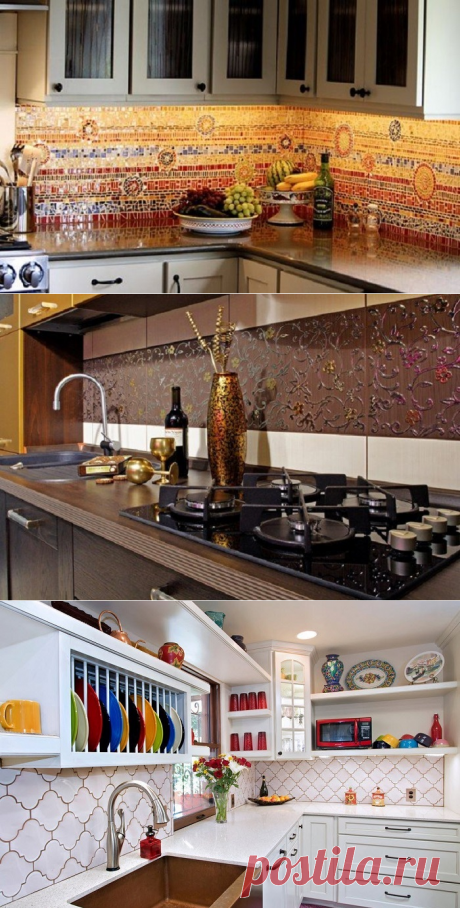 Как фартук преображает внешний вид кухни | Роскошь и уют