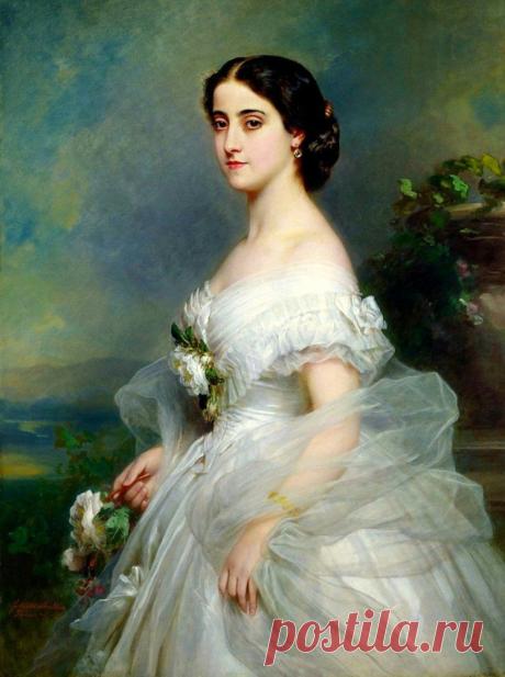Winterhalter Francois Xavier__Madame Adalina Patti 1868.