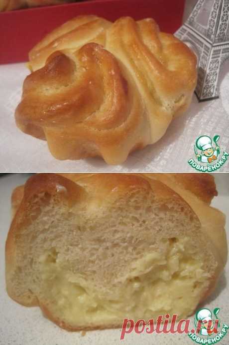 Французская булочка с кремом - кулинарный рецепт