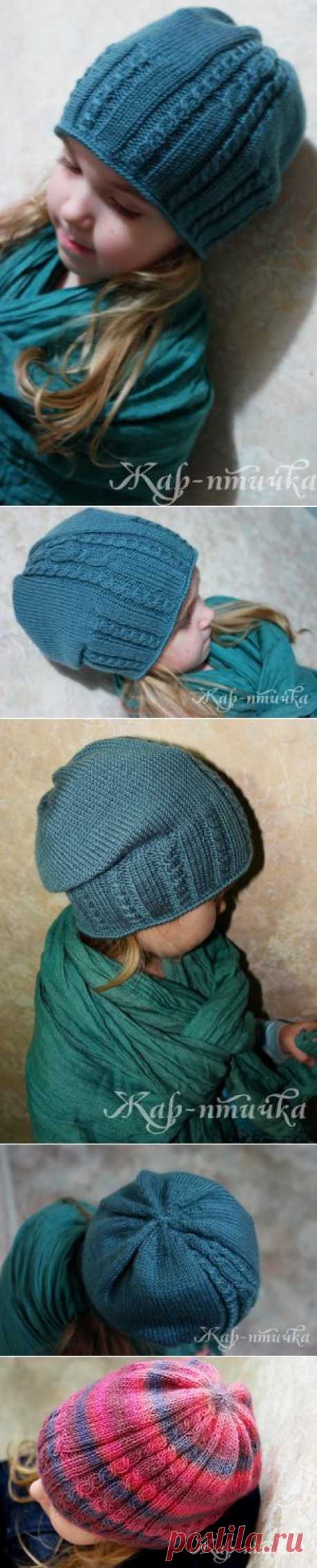 Разноцветные перышки Жар-птички: Шапочка Три косички