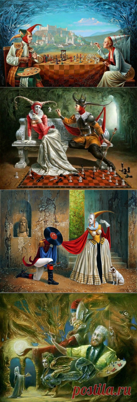 ✨Michael Cheval (Михаил Хохлачев) - увлекательный мир сюрреалиста, который рождает третье измерение…