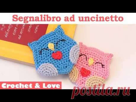 Tutorial segnalibro ad uncinetto - Il gufetto