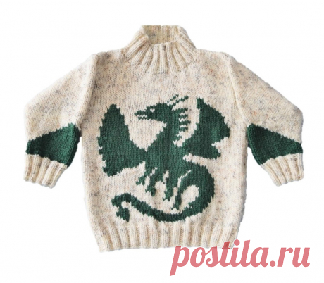 Knitting pattern for boys and girls dragon sweater, Dragon Aran jumper and hat, 10 ply Children's knitting pattern, Digital download pdf A Dragon themed sweater and hat knitting pattern for ages 4 to 13 years.Round neck Aran/Worsted Sweater and matching Hat.The sweater features a dragon on the front and ribs knitted in 2 x 2 rib with contrast panels on the back and sleeves.  The hat has flaps to keep those ears warm whilst searching