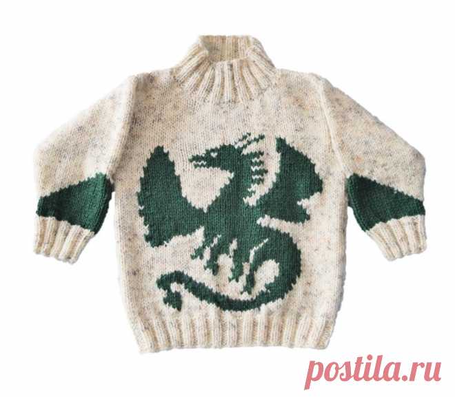 Knitting pattern for boys and girls dragon sweater, Dragon Aran jumper and hat, 10 ply Children's knitting pattern, Digital download pdf A Dragon themed sweater and hat knitting pattern for ages 4 to 13 years.Round neck Aran/Worsted Sweater and matching Hat.The sweater features a dragon on the front and ribs knitted in 2 x 2 rib with contrast panels on the back and sleeves.  The hat has flaps to keep those ears warm whilst searching