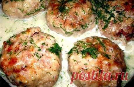 Котлеты в соусе из плавленного сыра
