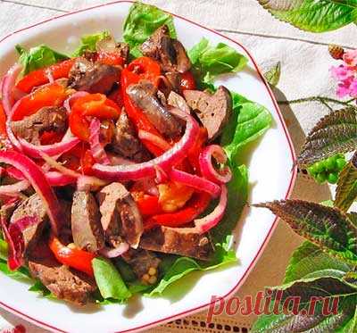 Вкусная печень по-грузински: пошаговый, приготовление, фото рецепт