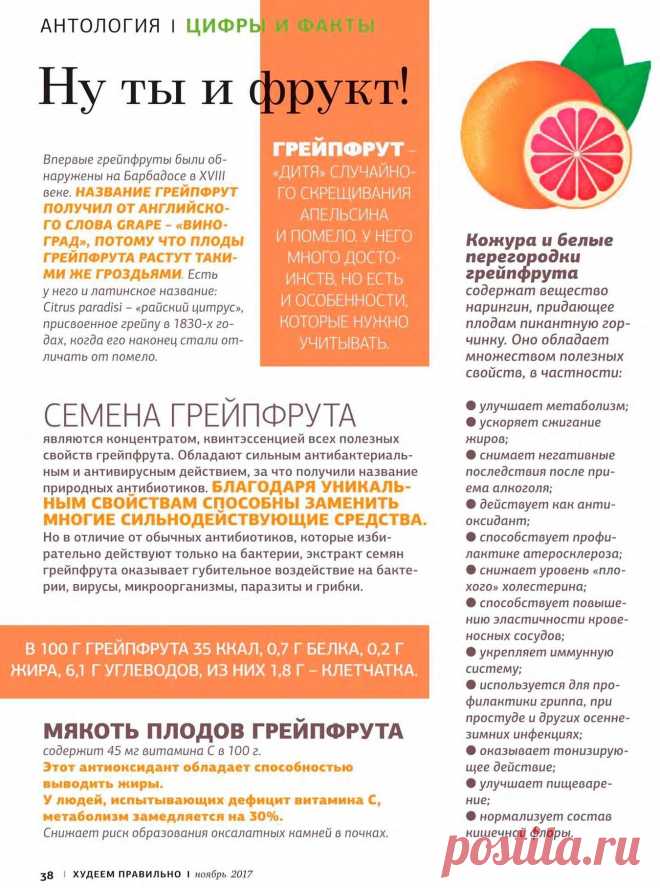 Грейпфрут - полезные свойства