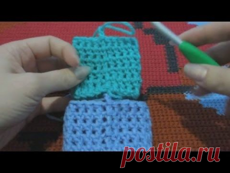 Идеально ровный шов при круговом вязании столбиками с накидом (2 способа) - YouTube