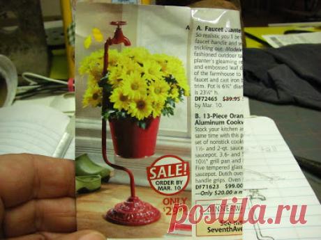 Dollhouse Miniature Furniture - Tutorials | 1 inch minis: How to make a faucet planter and daisies