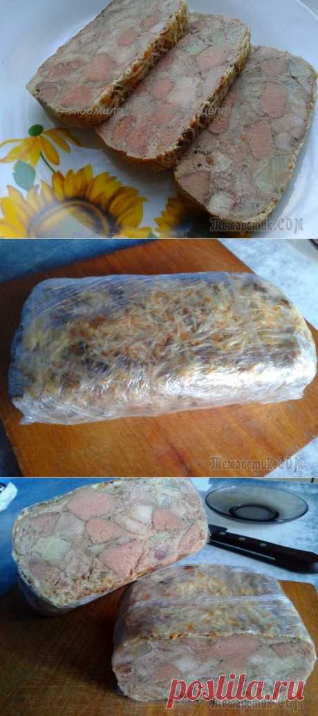 Куриный рулет с печенью и яблоками - проще не бывает!