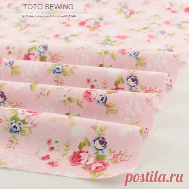 Новый розовый печатных цветочные узоры 50 см x 160 см/шт хлопок ткань лоскутное домашний текстиль завод прямые ткань бесплатная доставка купить в магазине booksew fabrics Store на AliExpress