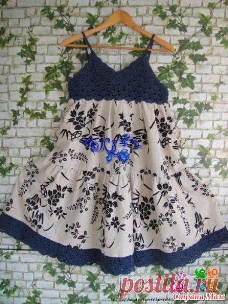 Шитье+Вязание. идеи и схемы. моя подборочка - &quot;Шью - вяжу - соединяю&quot;))...или &quot;Комбинированные вещи&quot;...или &quot;Сочетание вязания и шитья&quot; - Страна Мам