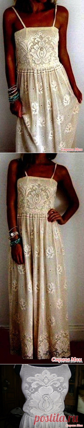 *Чудо платье в филейной технике - Все в ажуре... (вязание крючком) - Страна Мам