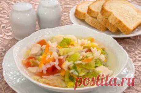 Суп с савойской капустой и рисом