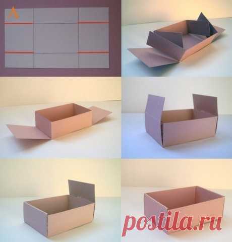 Коробка из листа бумаги