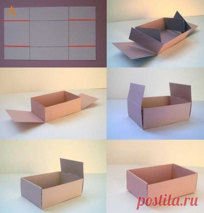 Коробка из листа бумаги