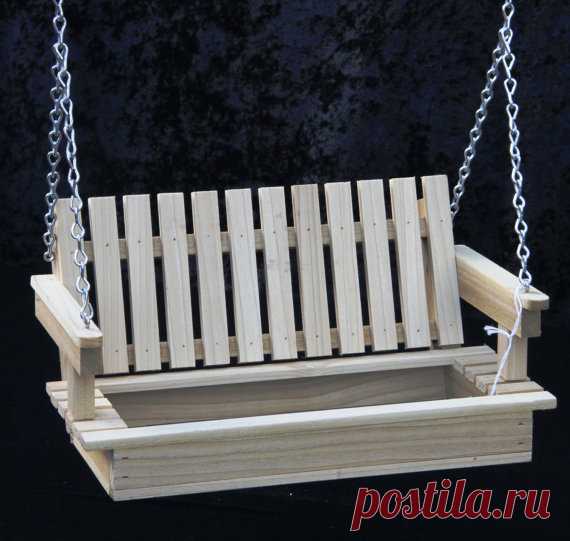 Bird Feeder, wood bird feeder, swing feeder - poplar hard wood- optional personalization Very attractive and functional bird feeder. Can be hung from a tree or under your eves. Made from poplar white wood and sealed for years of enjoyment. Birds love the large feeding area. Wire mesh screen allows air and water to flow through keeping food fresher longer. Natural finish to