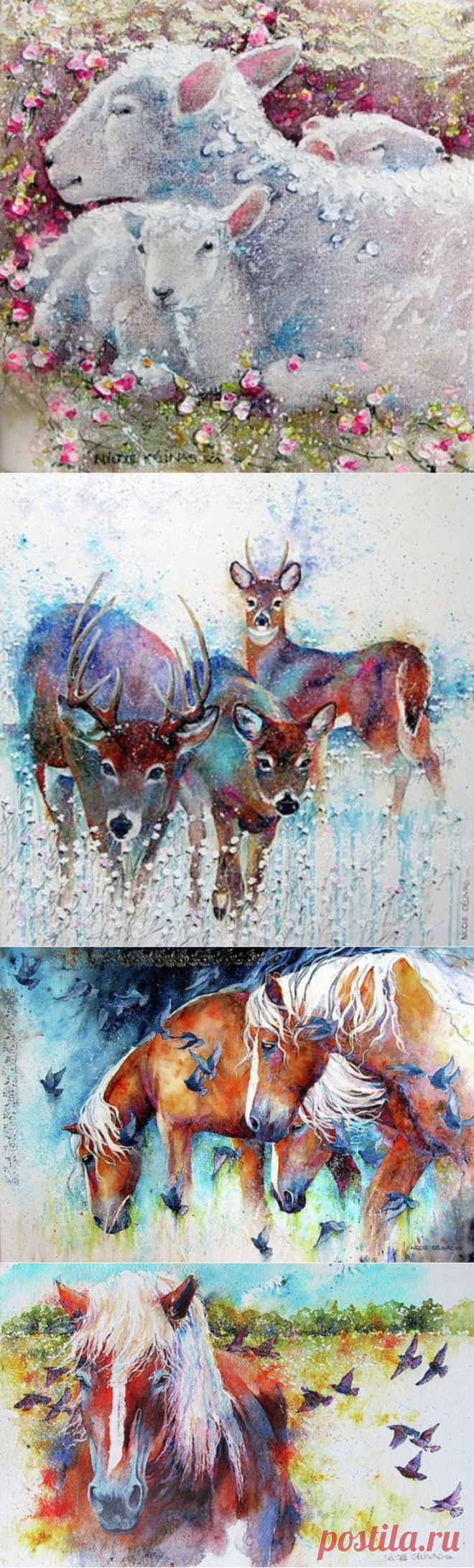 Акварель Nicole Gelinas ( Николь Гелина)