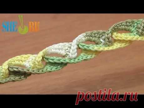 Объемные шнуры и ленточки крючком..
